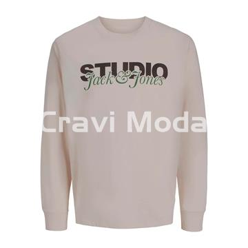 CAMISETA DE MANGA LARGA BEIS - Imagen 1