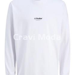 CAMISETA DE MANGA LARGA BLANCA - Imagen 1