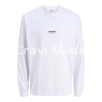CAMISETA DE MANGA LARGA BLANCA - Imagen 1