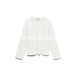 CAMISETA DE MANGA LARGA BLANCA - Imagen 1