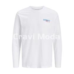CAMISETA DE MANGA LARGA BLANCA - Imagen 1