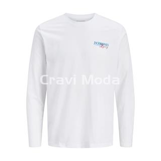 CAMISETA DE MANGA LARGA BLANCA - Imagen 1