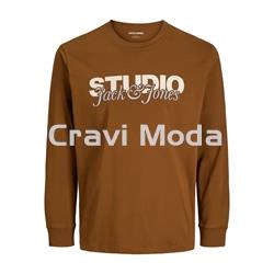 CAMISETA DE MANGA LARGA MARRON - Imagen 1