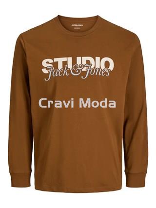 CAMISETA DE MANGA LARGA MARRON - Imagen 1