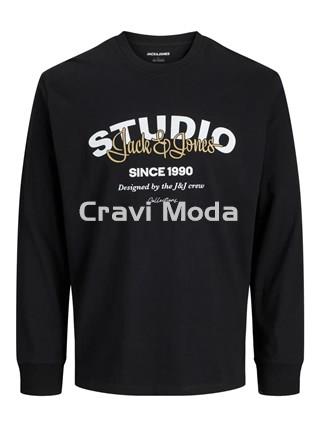 CAMISETA DE MANGA LARGA NEGRA - Imagen 1