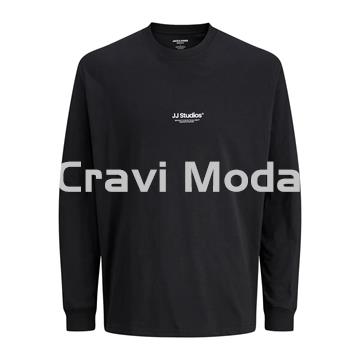 CAMISETA DE MANGA LARGA NEGRA - Imagen 1