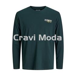 CAMISETA DE MANGA LARGA VERDE - Imagen 1