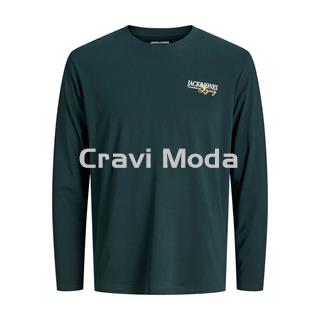 CAMISETA DE MANGA LARGA VERDE - Imagen 1