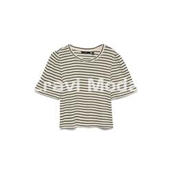 CAMISETA DE PUNTO BLANCA Y NEGRA - Imagen 1