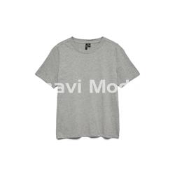 CAMISETA GRIS DE BRILLOS - Imagen 1