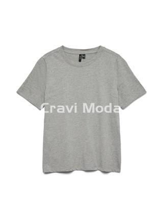 CAMISETA GRIS DE BRILLOS - Imagen 1