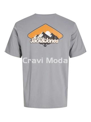 CAMISETA GRIS DIBUJO EN LA ESPALDA - Imagen 2