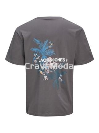CAMISETA GRIS OSCURO DIBUJO EN ESPALDA - Imagen 2