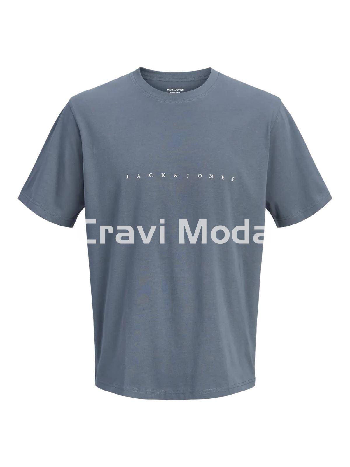 CAMISETA MANGA CORTA AZUL GRISACEO - Imagen 1