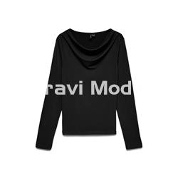 CAMISETA MANGA LARGA NEGRA - Imagen 1