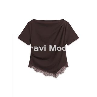 CAMISETA MARRÓN CHOCOLATE - Imagen 1