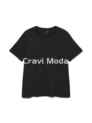 CAMISETA NEGRA DE BRILLOS - Imagen 1
