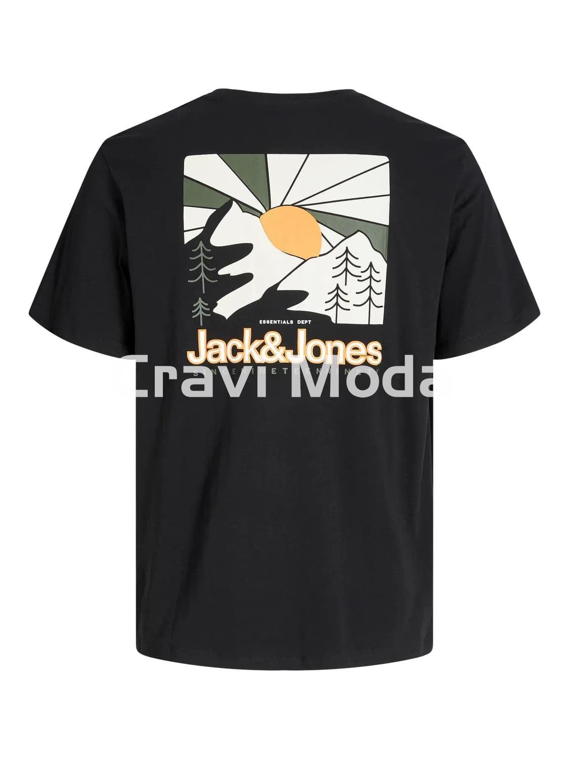 CAMISETA NEGRA DIBUJO EN LA ESPALDA - Imagen 2