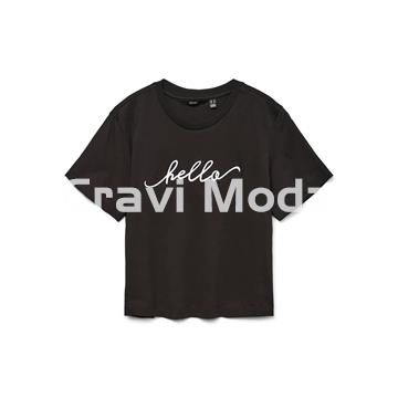 CAMISETA NEGRA "HELLO" - Imagen 1