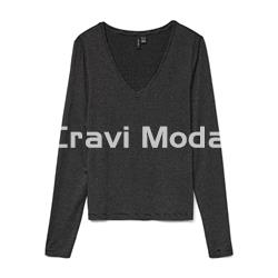 CAMISETA NEGRA MANGA LARGA - Imagen 1