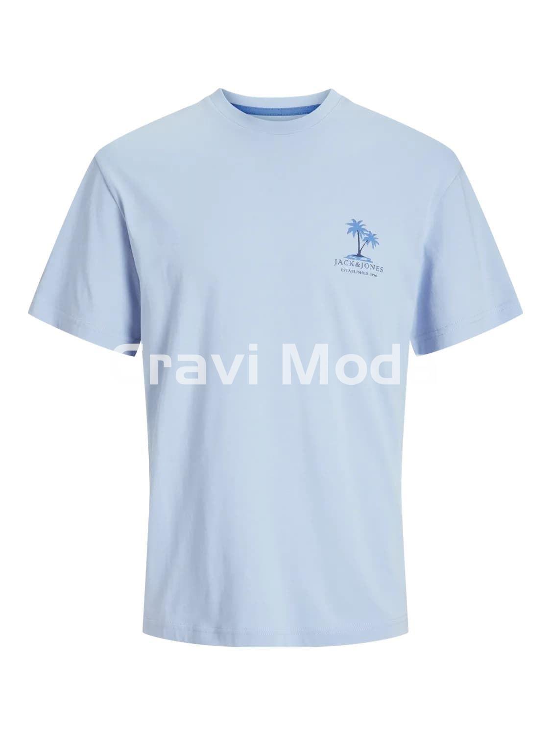 CAMISETA PALMERAS AZUL - Imagen 1