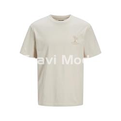 CAMISETA PALMERAS BEIS - Imagen 1