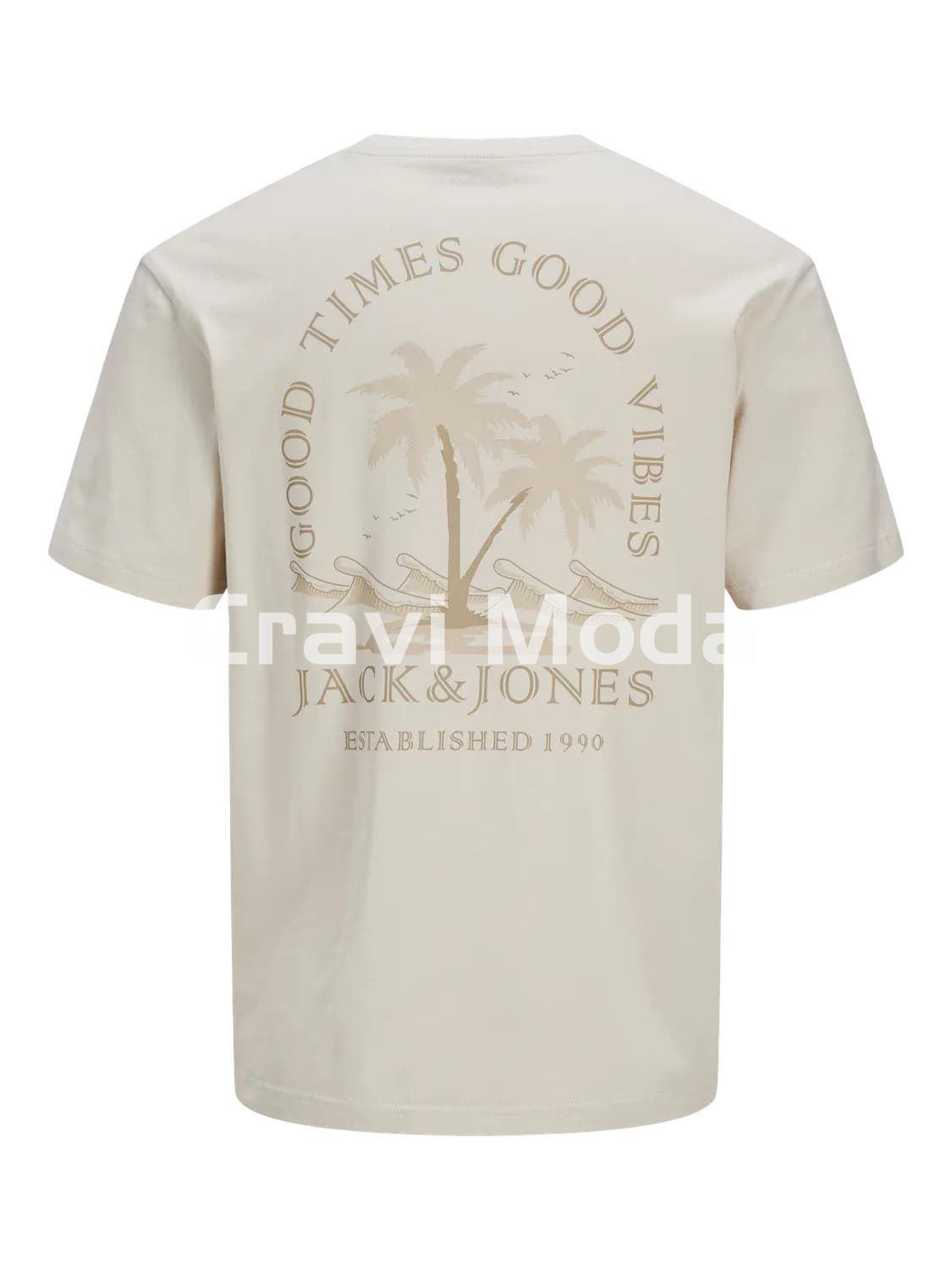 CAMISETA PALMERAS BEIS - Imagen 2