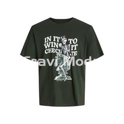 CAMISETA VERDE CALAVERA - Imagen 1