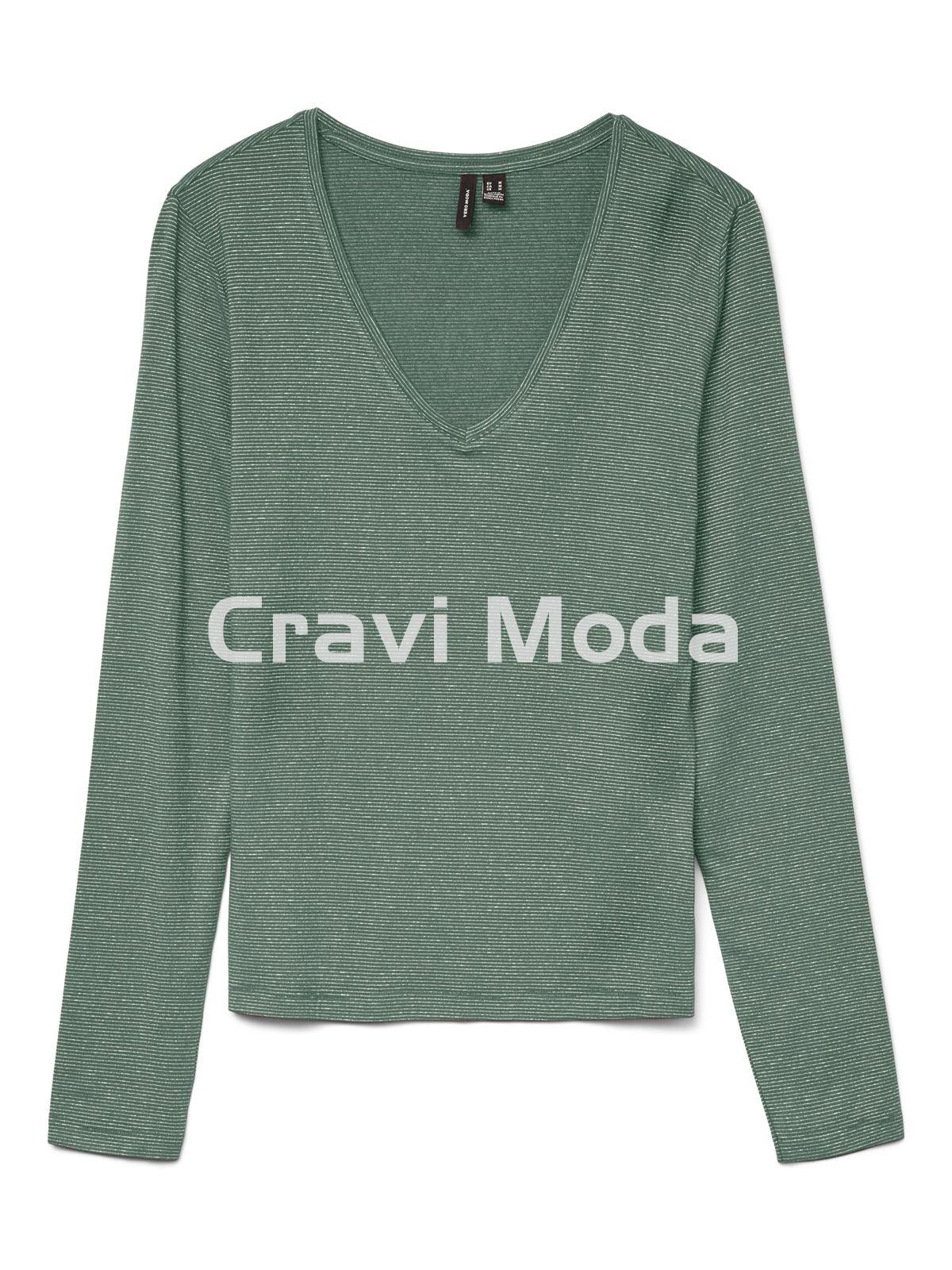 CAMISETA VERDE MANGA LARGA - Imagen 1