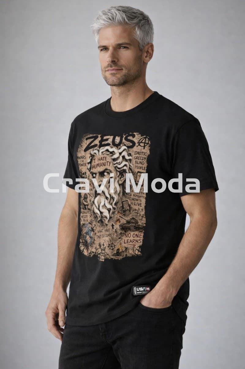CAMISETA ZEUS NEGRA - Imagen 1