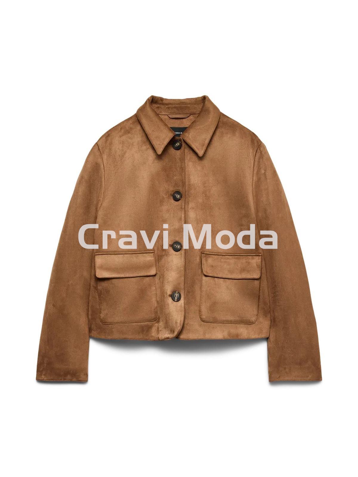 CAZADORA ANTE TOSTADA - Imagen 1