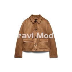 CAZADORA ANTE TOSTADA - Imagen 1