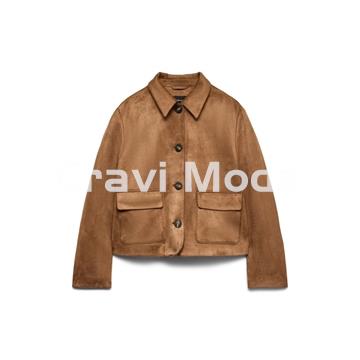 CAZADORA ANTE TOSTADA - Imagen 1