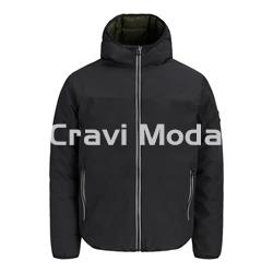 CAZADORA REVERSIBLE NEGRA Y VERDE - Imagen 1