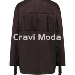CHAQUETA DE ANTE MARRÓN CHOCOLATE - Imagen 2