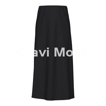 FALDA NEGRA SATINADA - Imagen 1