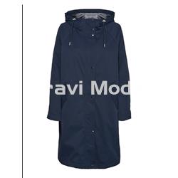GABARDINA LARGA AZUL MARINO - Imagen 1