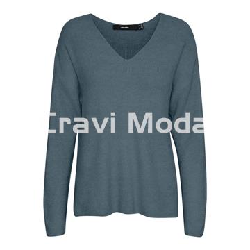 JERSEY AZUL CUELLO PICO - Imagen 1