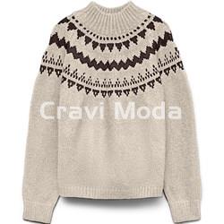 JERSEY BEIS CON BRECA EN MARRÓN CHOCOLATE - Imagen 1