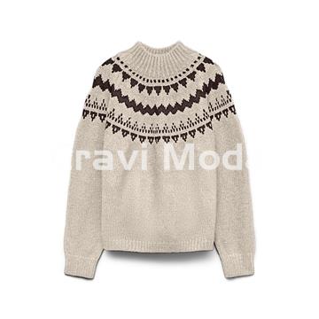 JERSEY BEIS CON BRECA EN MARRÓN CHOCOLATE - Imagen 1