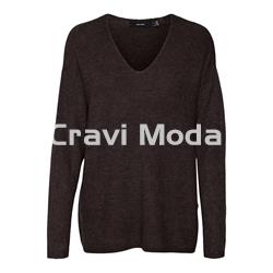 JERSEY DE PICO MARRON CHOCOLATE - Imagen 1