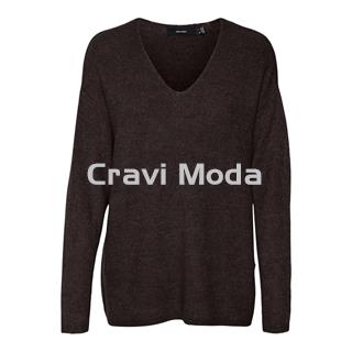 JERSEY DE PICO MARRON CHOCOLATE - Imagen 1