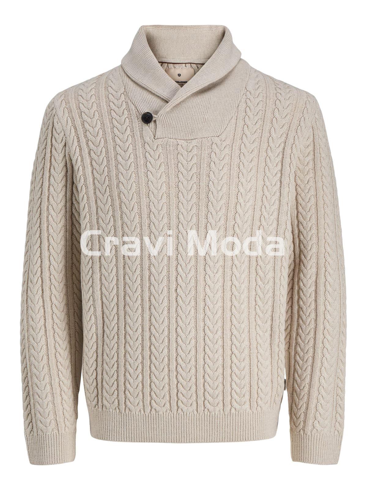 JERSEY DE PUNTO CON CUELLO BEIS - Imagen 1