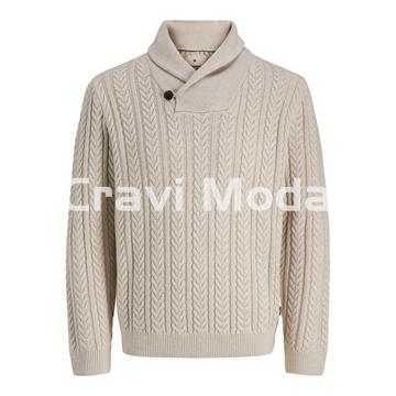 JERSEY DE PUNTO CON CUELLO BEIS - Imagen 1