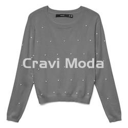 JERSEY GRIS CON PERLAS - Imagen 1