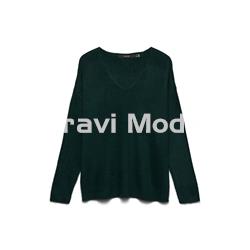 JERSEY VERDE CUELLO PICO - Imagen 1