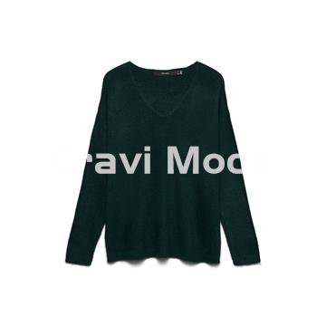 JERSEY VERDE CUELLO PICO - Imagen 1