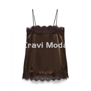 LENCERA SATINADO MARRON CHOCOLATE - Imagen 1