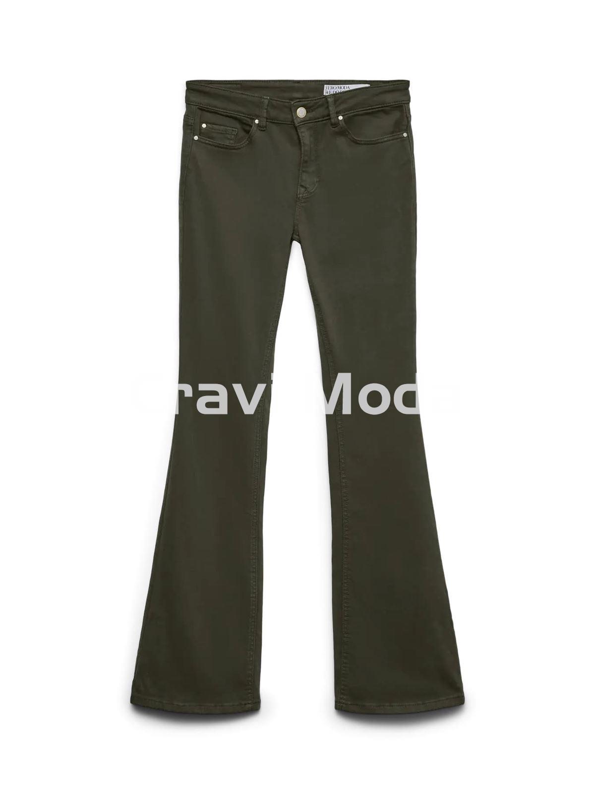 PANTALÓN ACAMPANADO VERDE - Imagen 1