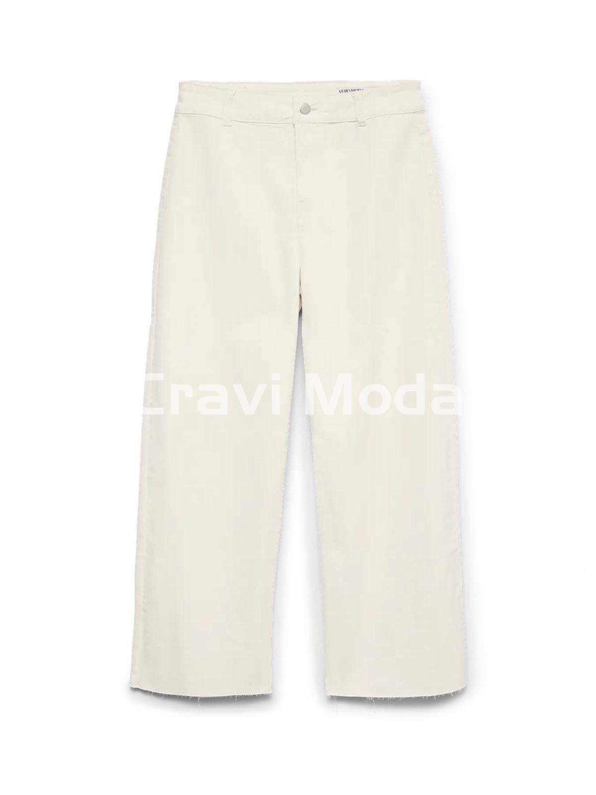 PANTALÓN BLANCO ACAMPANADO - Imagen 1